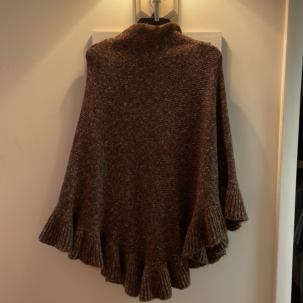 Cabi Ruffle Sweater Wrap - Picture 2 of 4